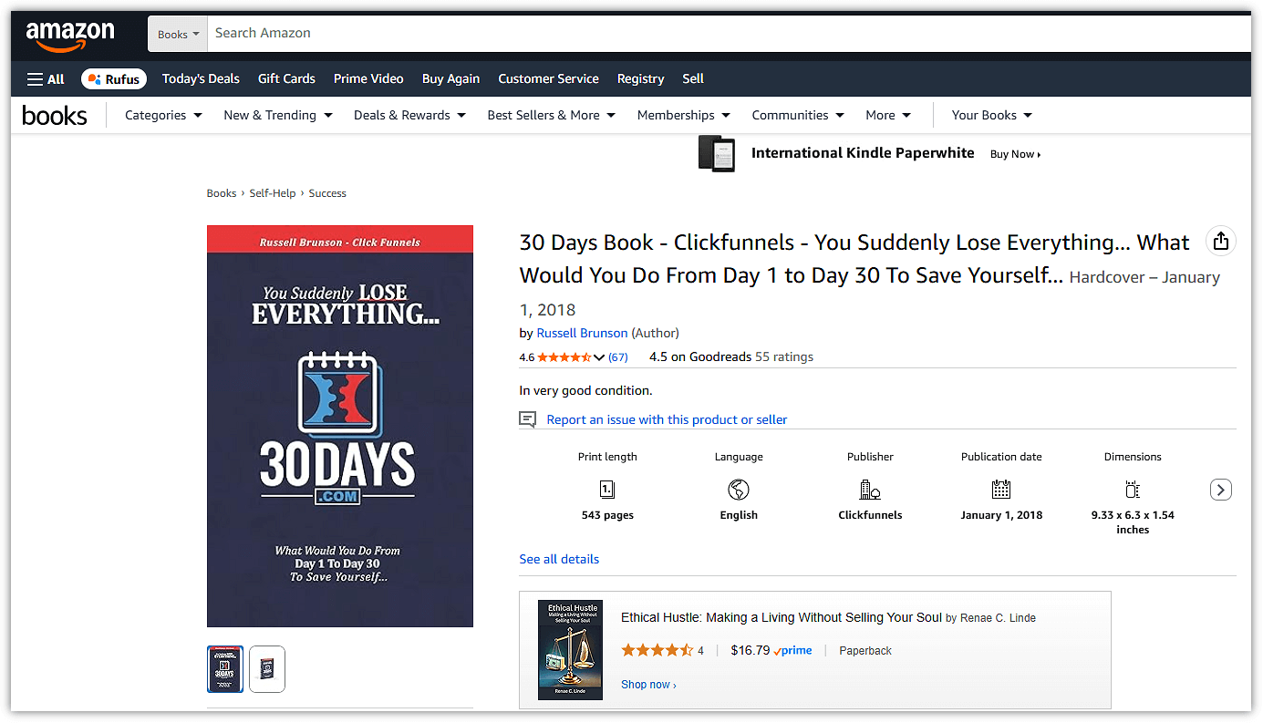 30 Days Book on Amazon