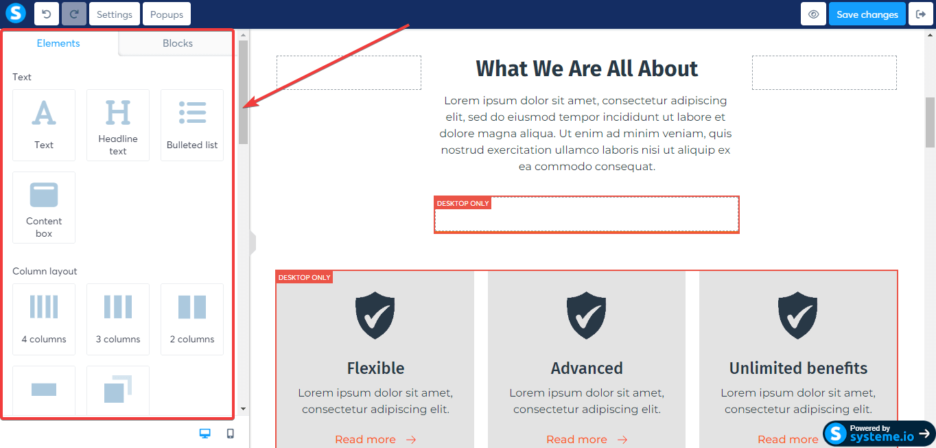 Add And Edit Page Elements