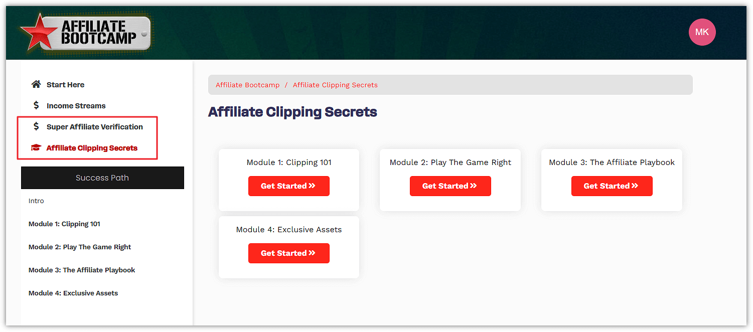 ClickFunnels Affiliate Bootcamp Additional Sections