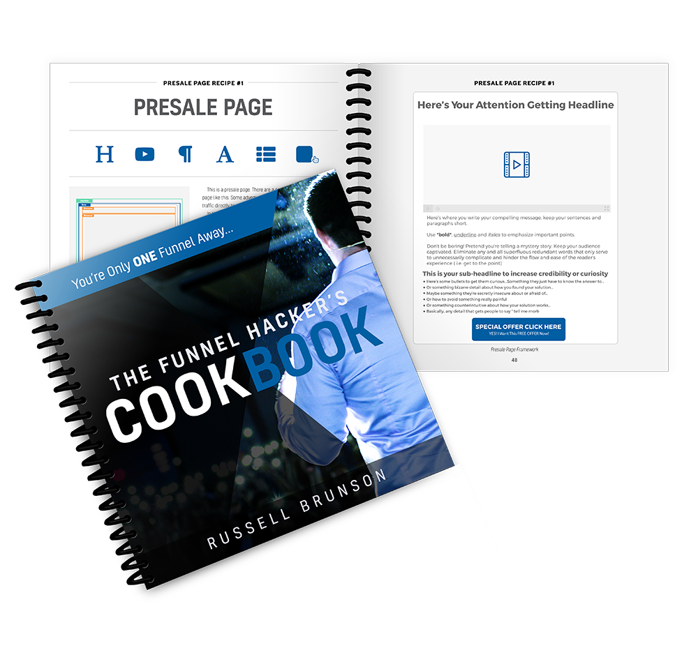 ラッセル・ブランソン　30 Days Book+Funnel Cookbook The Funnel Hacker's Cook Book: Russell Brunson: Amazon.com