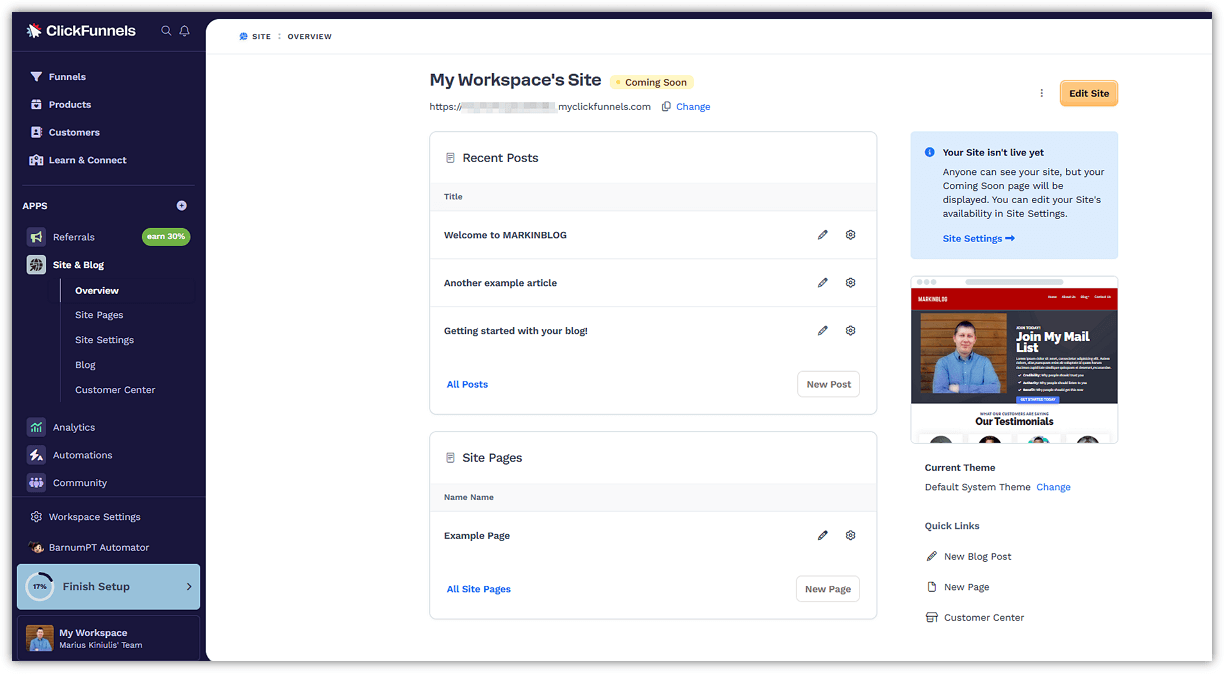 ClickFunnels Full Website Builder