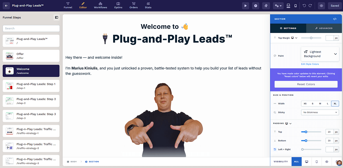 ClickFunnels Funnel Builder Dashboard