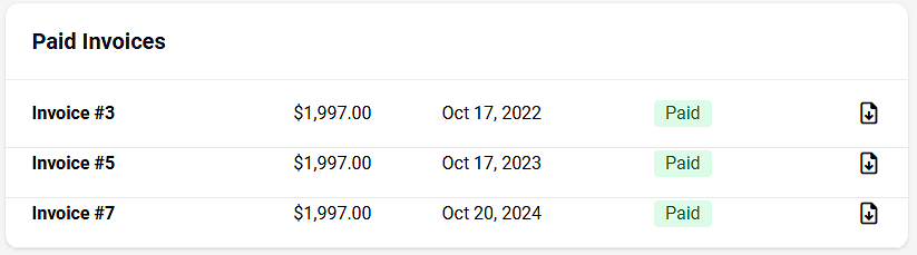 ClickFunnels Invoices