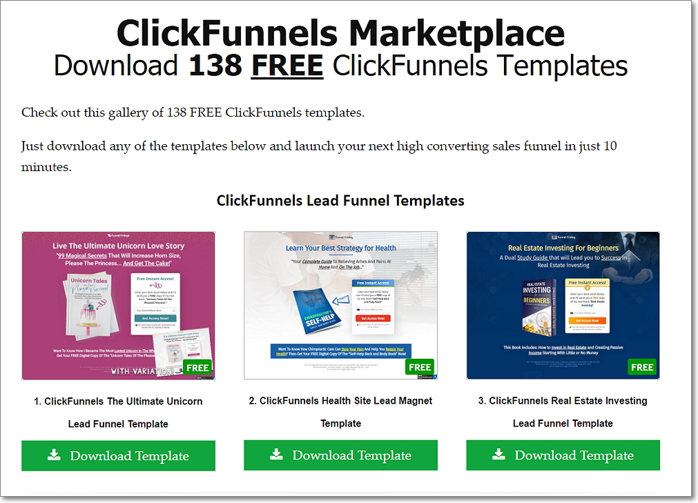 Ecommerce Funnel Templates