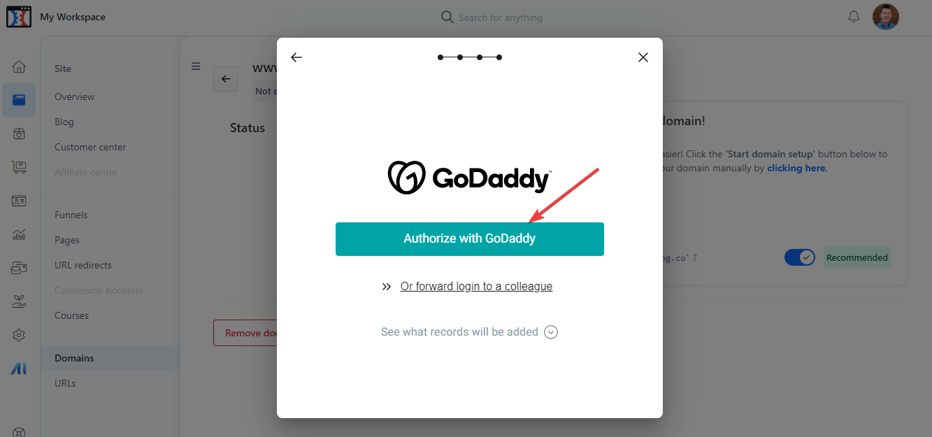 ClickFunnels Tutorial - Authorize Domain