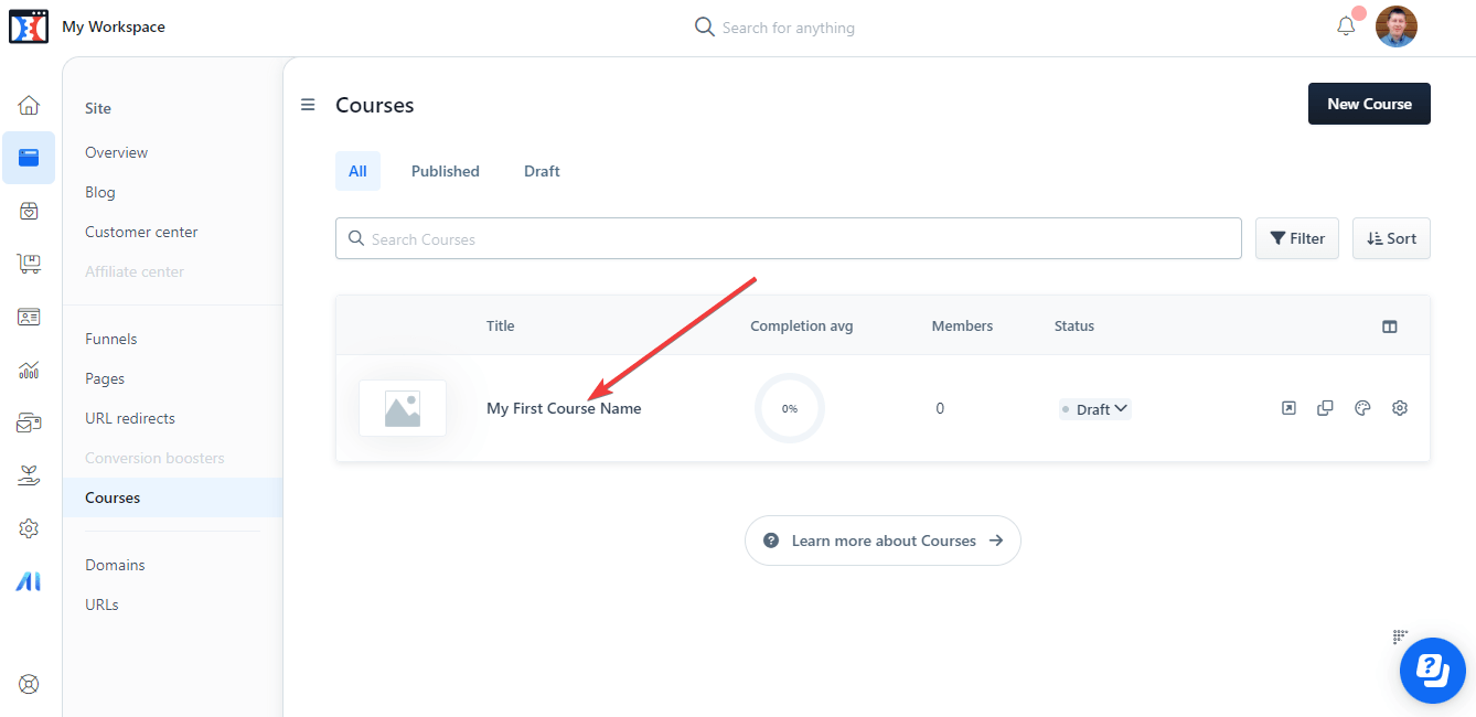 ClickFunnels Tutorial - Course Name