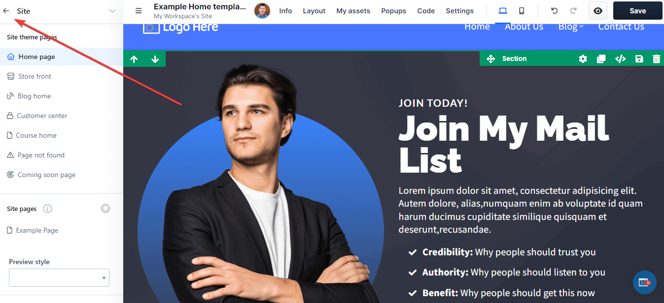 ClickFunnels Tutorial - Exit Editor