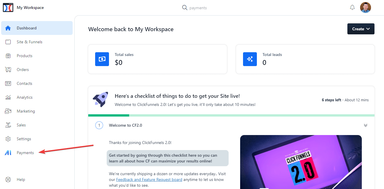 ClickFunnels Tutorial - Payments AI