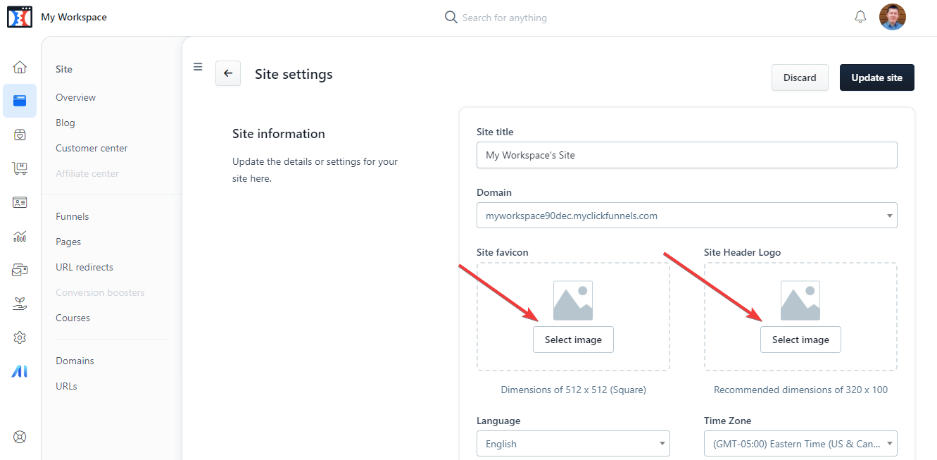 ClickFunnels Tutorial - Select Image