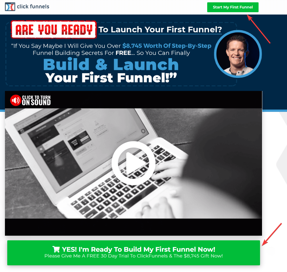 ClickFunnels Tutorial - Your First Funnel Signup Button