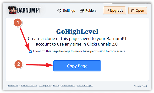 Confirm BarnumPT Permissions