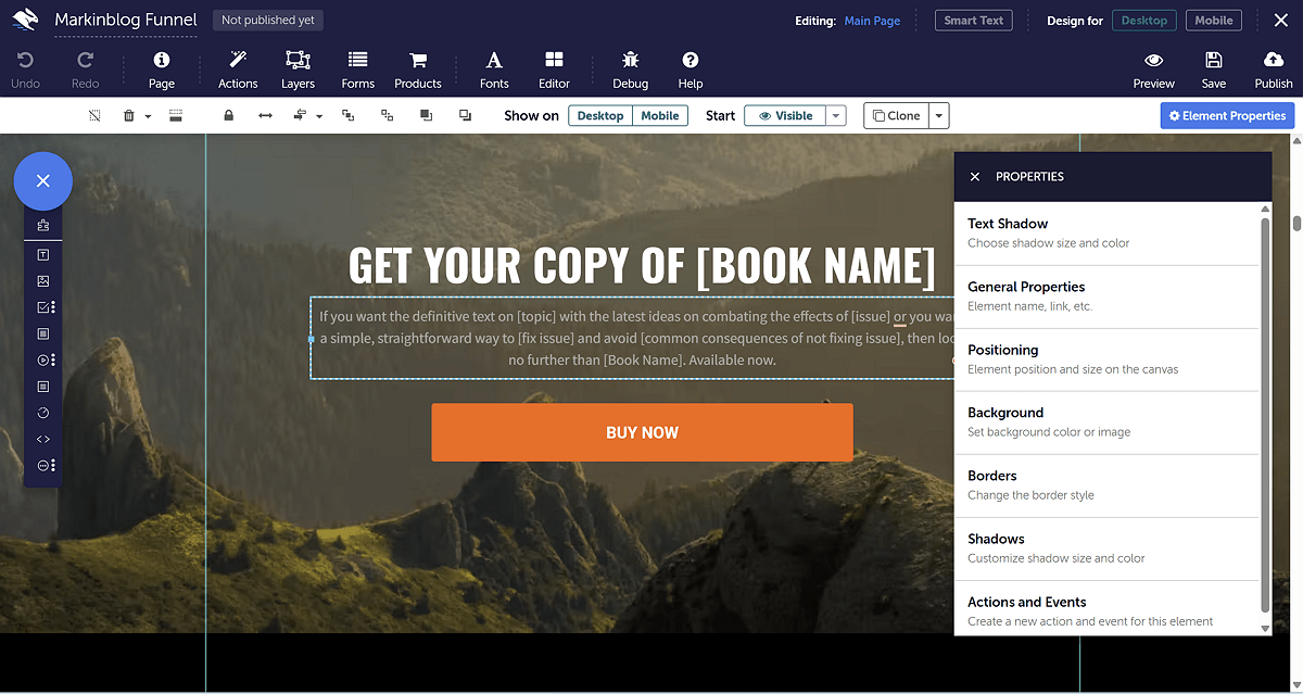 Convertri Page Builder Dashboard