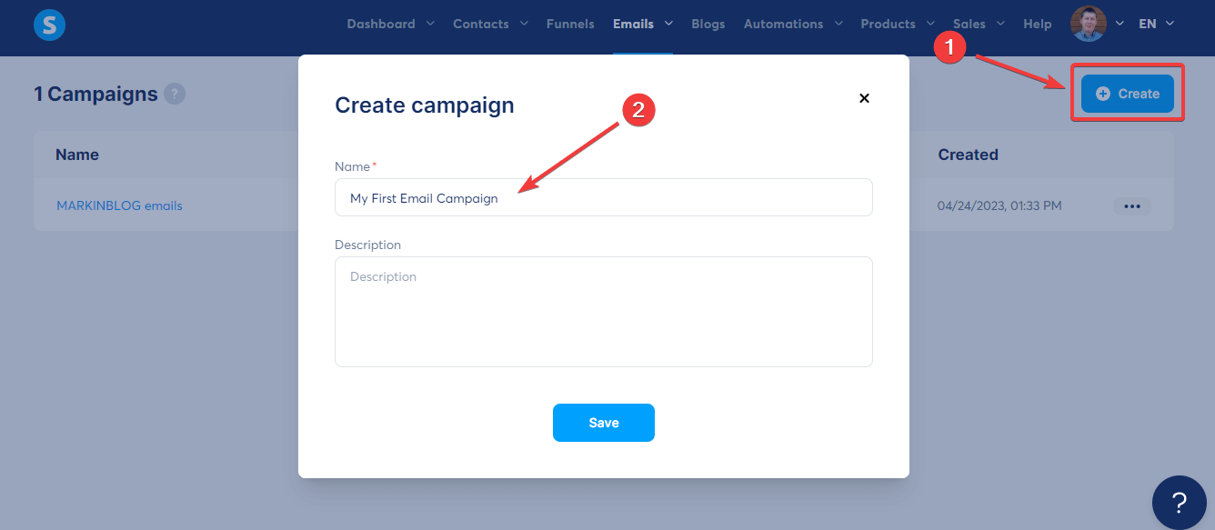 Create a New Email Sequence in Systeme.io