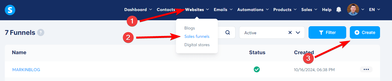 Create a Sales Funnel in Systeme.io