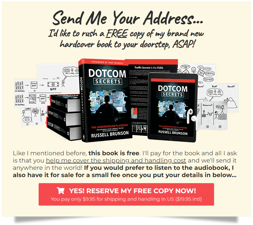 DotCom Secrets Free Plus Shipping Offer