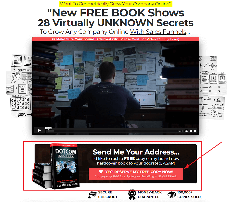 Dotcom secrets free book offer