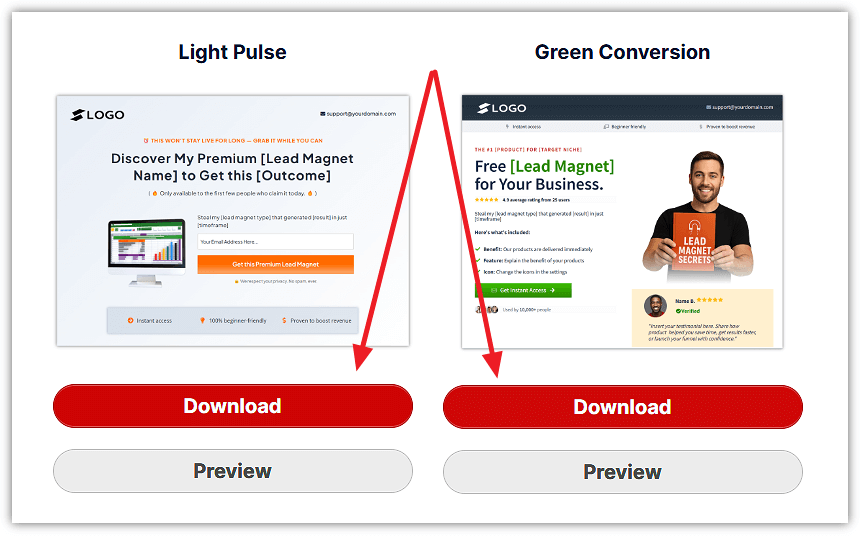Download a Lead Magnet Funnel Template