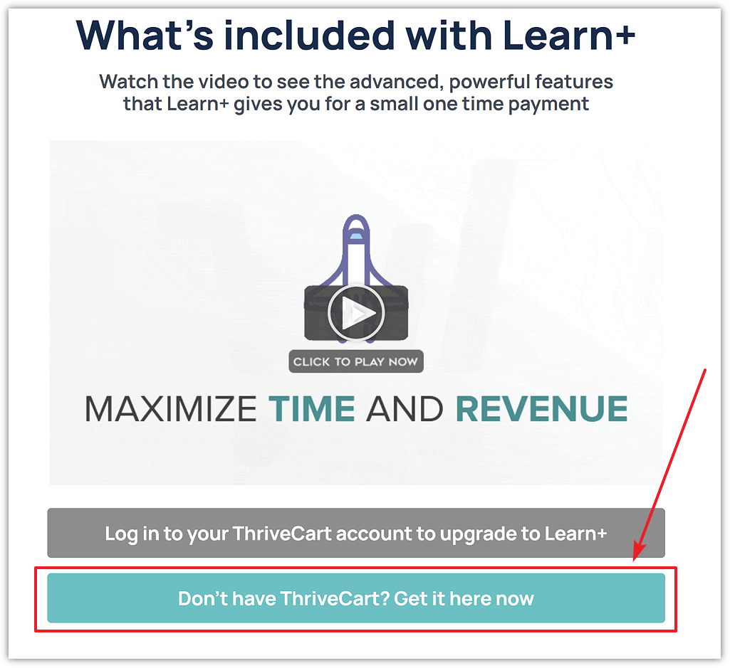 Get ThriveCart Learn Plus New Account