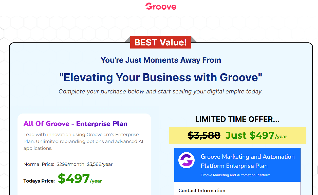 Groove.cm Pricing Plans Alert
