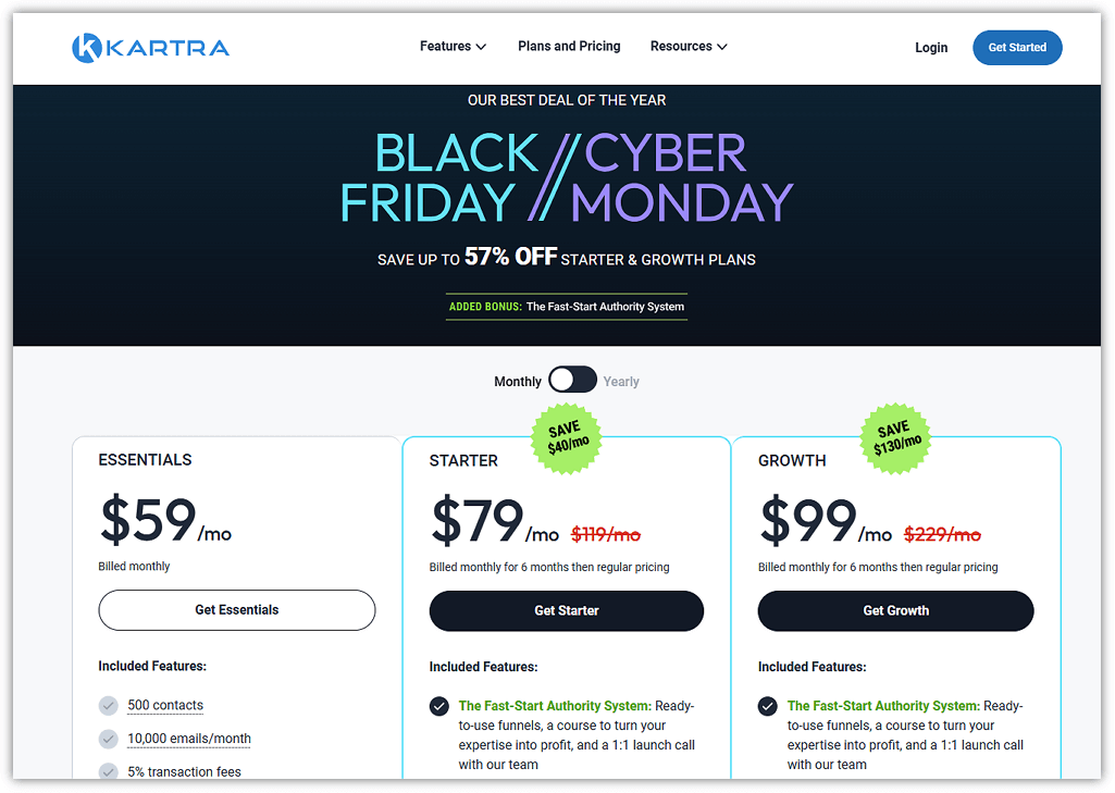 Kartra Black Friday Discount 2025