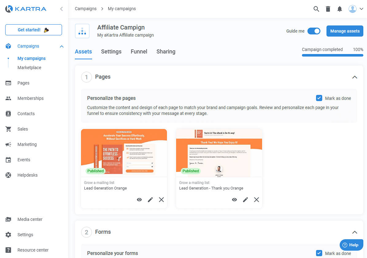 Kartra Campaign Visual Builder