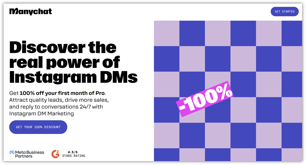 ManyChat Landing Page