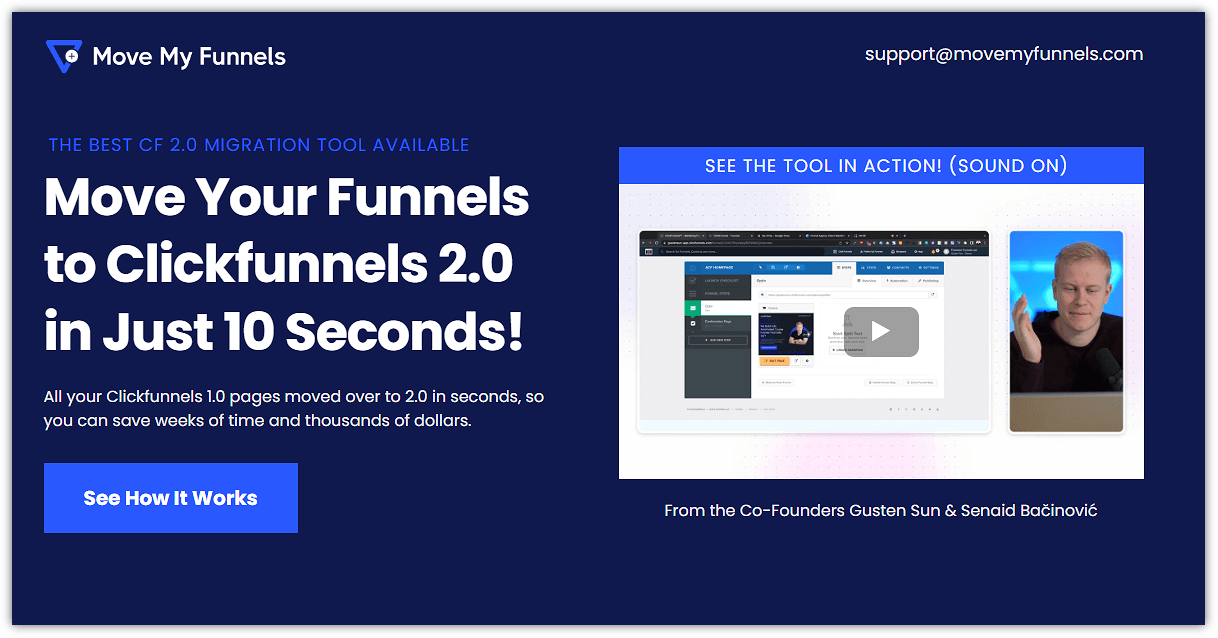 Move My Funnels Landing Page