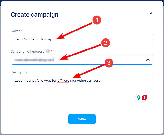Name Your Email Campaign in Systeme.io