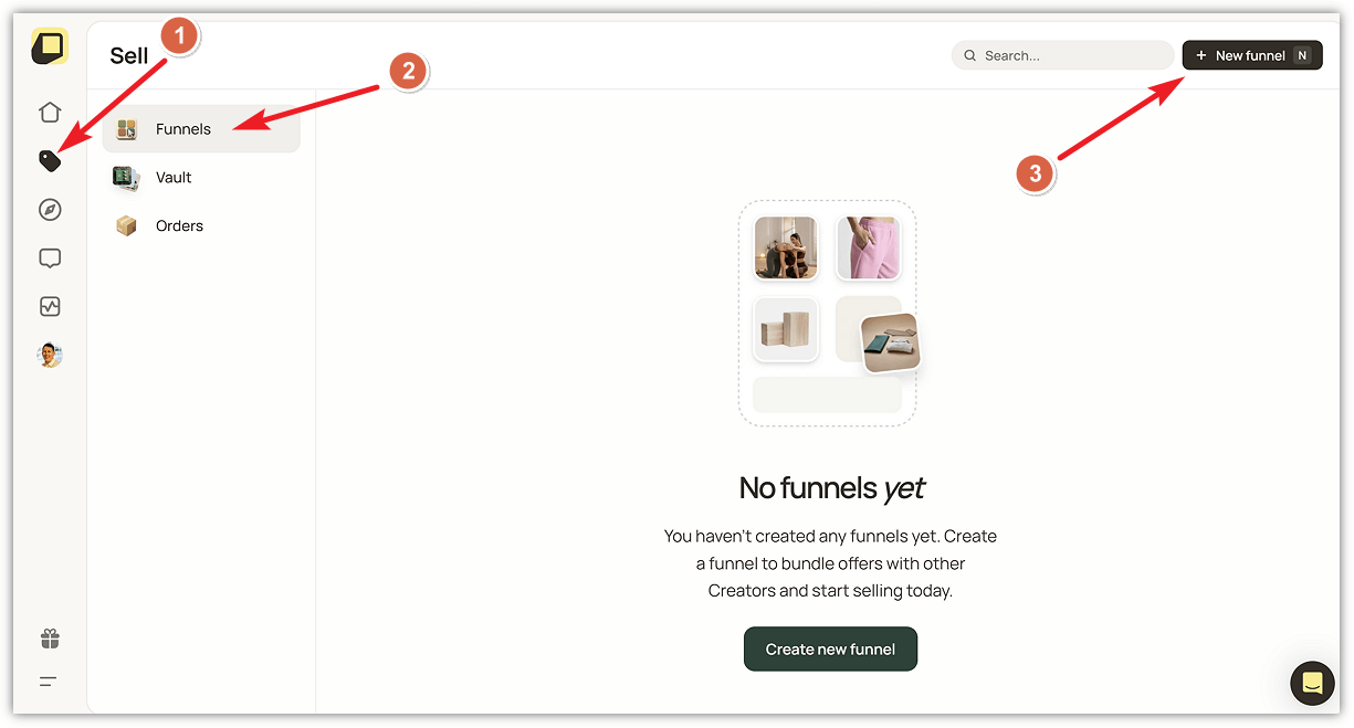 OfferLab Create New Funnel