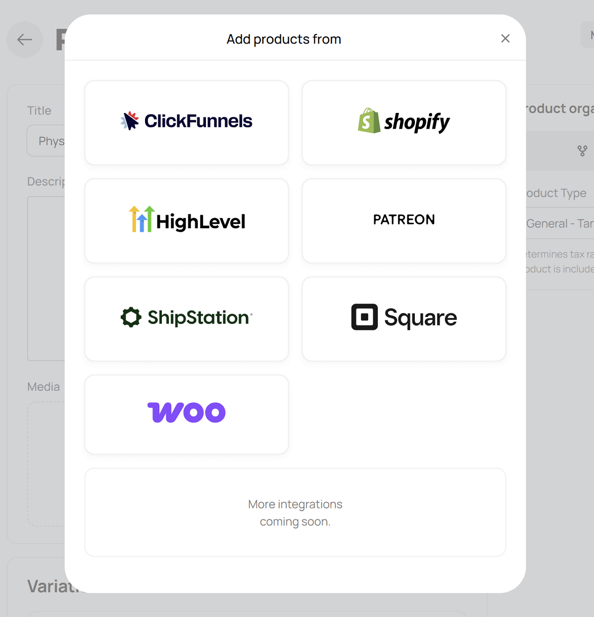 OfferLab Product Fulfillment Options