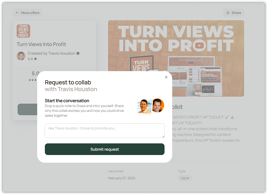 OfferLab Request to promote