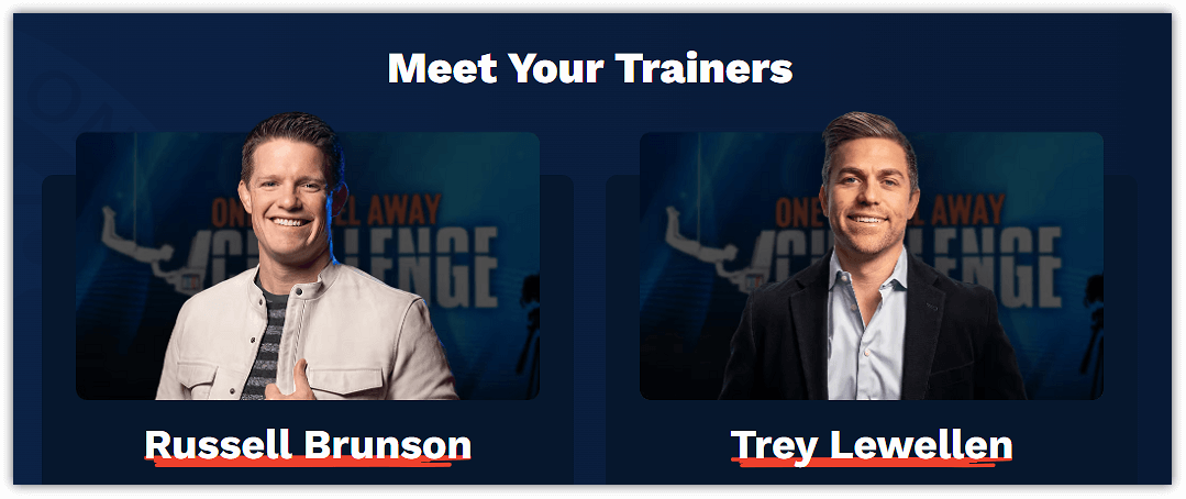 One Funnel Away Challenge Trainers