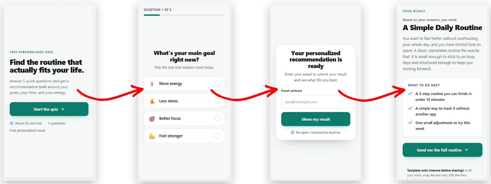 Perspective Funnel Quiz Funnel Example Built With Claude MCP