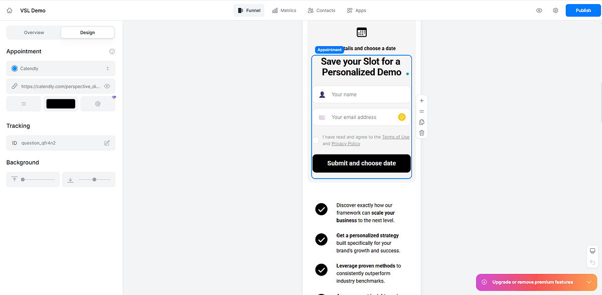 Perspective Funnels Funnel Editor