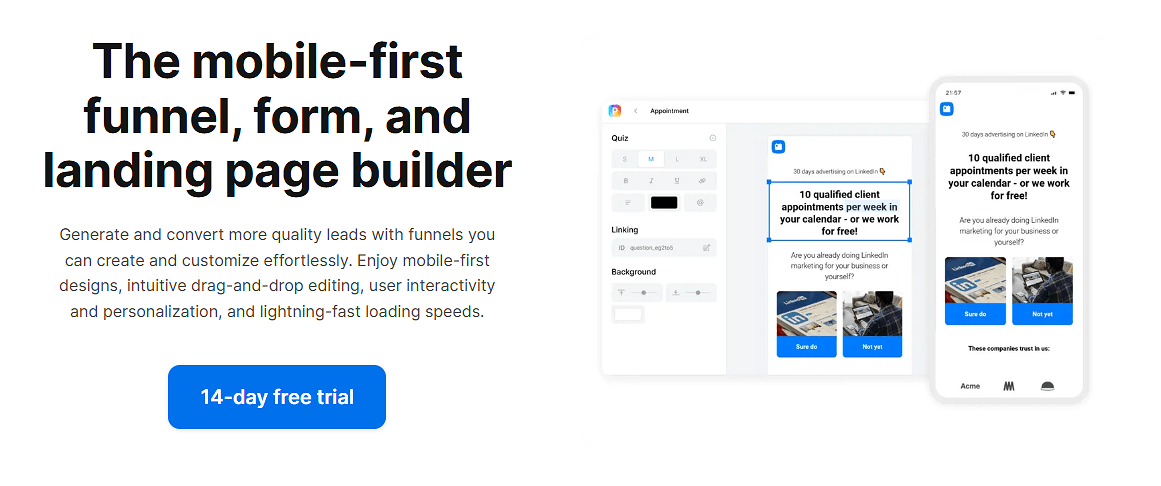 Perspective Funnels Mobile First Funnel Builder