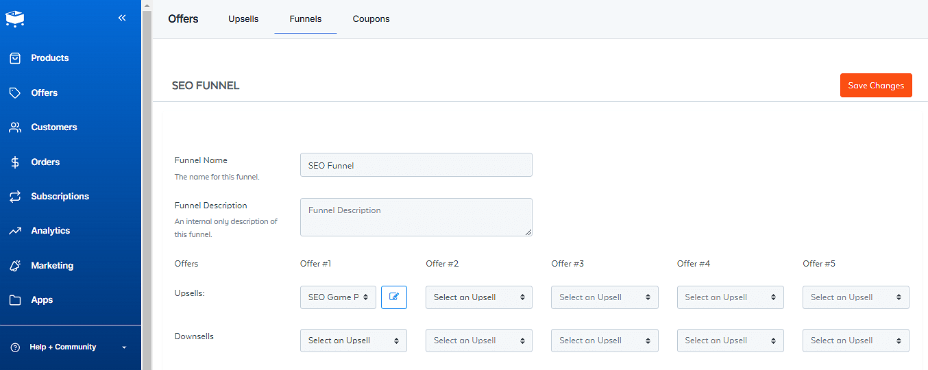 SamCart Funnel Builder Feature