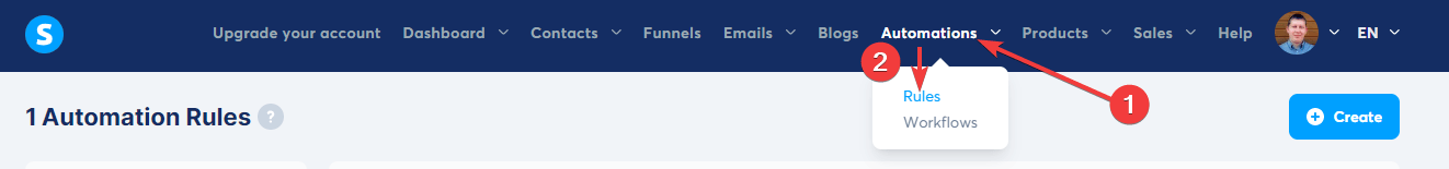 Systeme Automation Rules