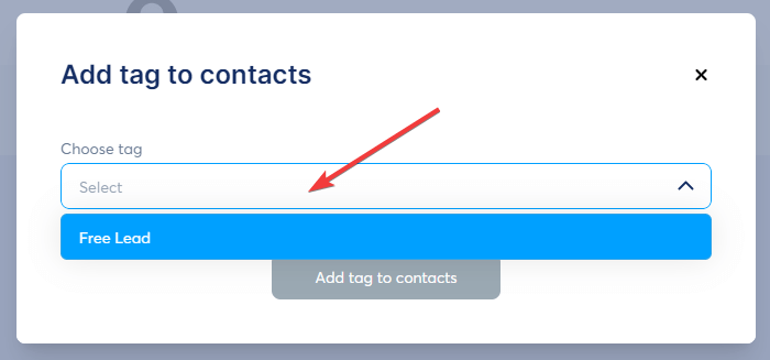 Systeme.io Add Tag to Contacts