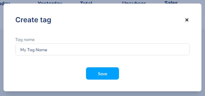 Systeme Create Tag Name