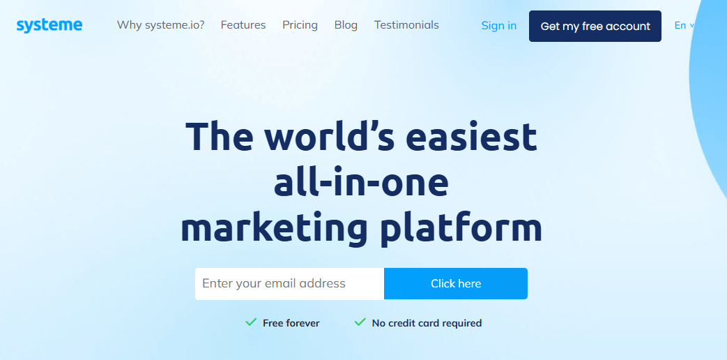 Systeme.io Best Sales Funnel Builder