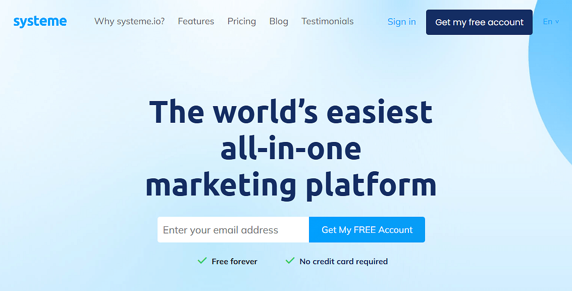 Systeme.io for Affiliate Marketing Funnel