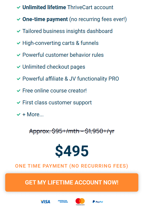 ThriveCart Funnel Builder Lifetime