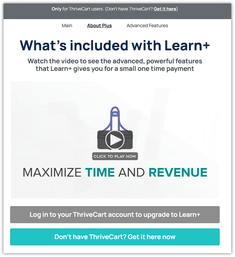ThriveCart Learn Plus Pricing