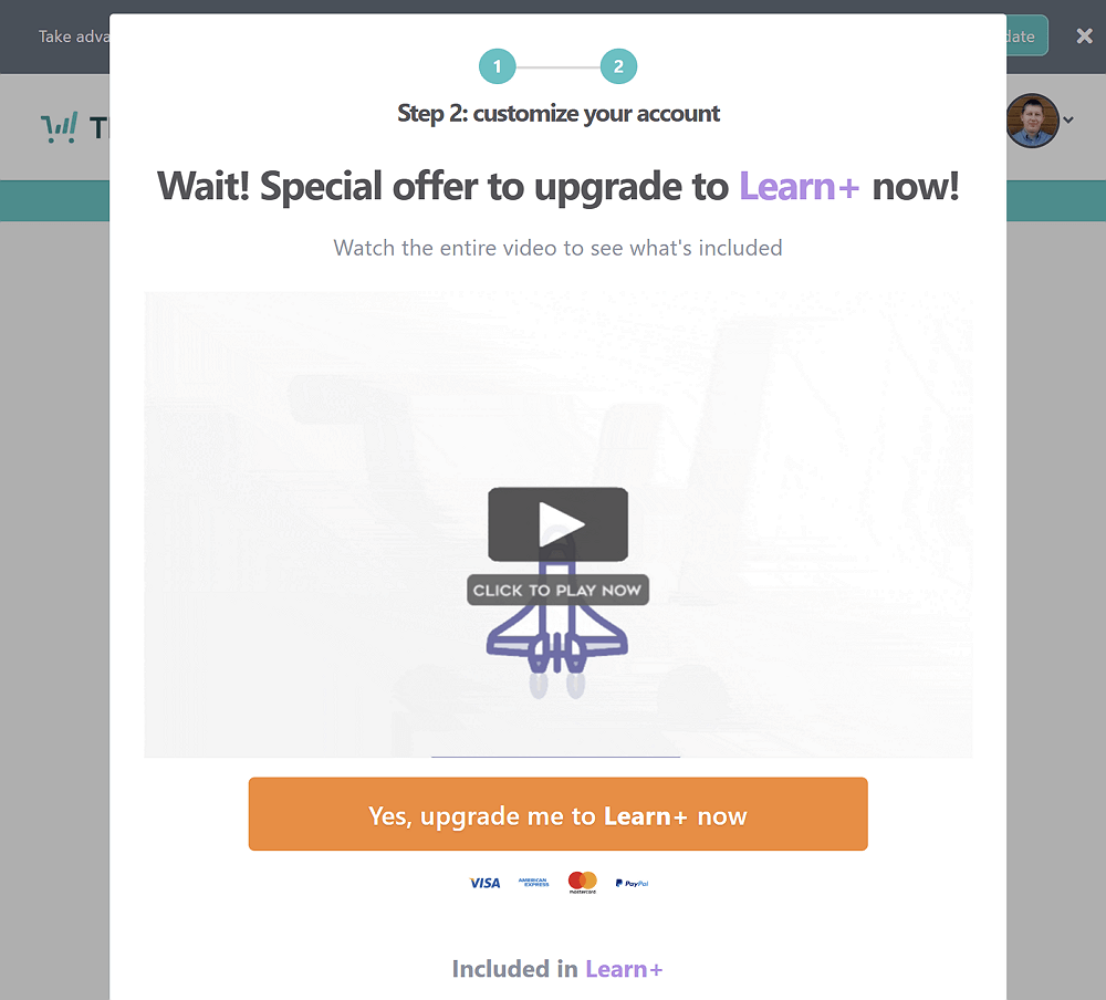 ThriveCart Learn Plus Upgrade Inside Account