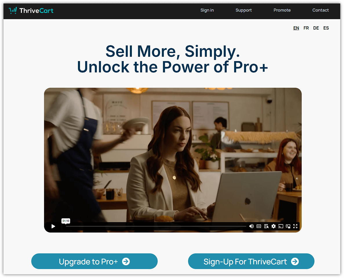 ThriveCart Pro Plus Landing Page