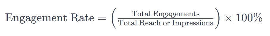 engagement rate formula