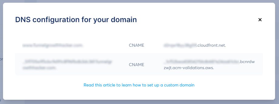 Systeme.io DNS Configuration