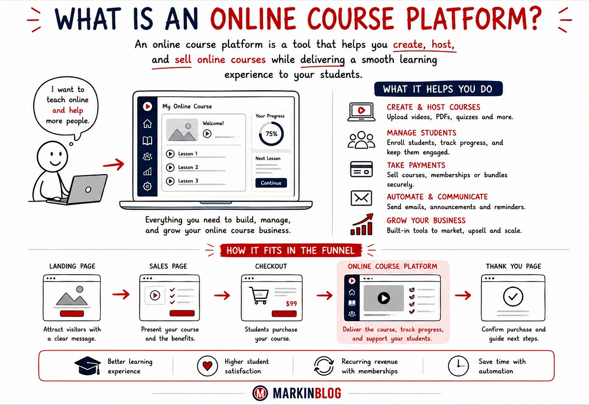 what is an online course platform visualization